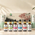 Aroma Diffuser Oil Combo Set Sandalwood | Lilly | Lemongrass | Aqua| Oudh | Fruity Peach | Aroma Oil Fragrance for Home Room Office & Washrooms (6 x 15 ml)