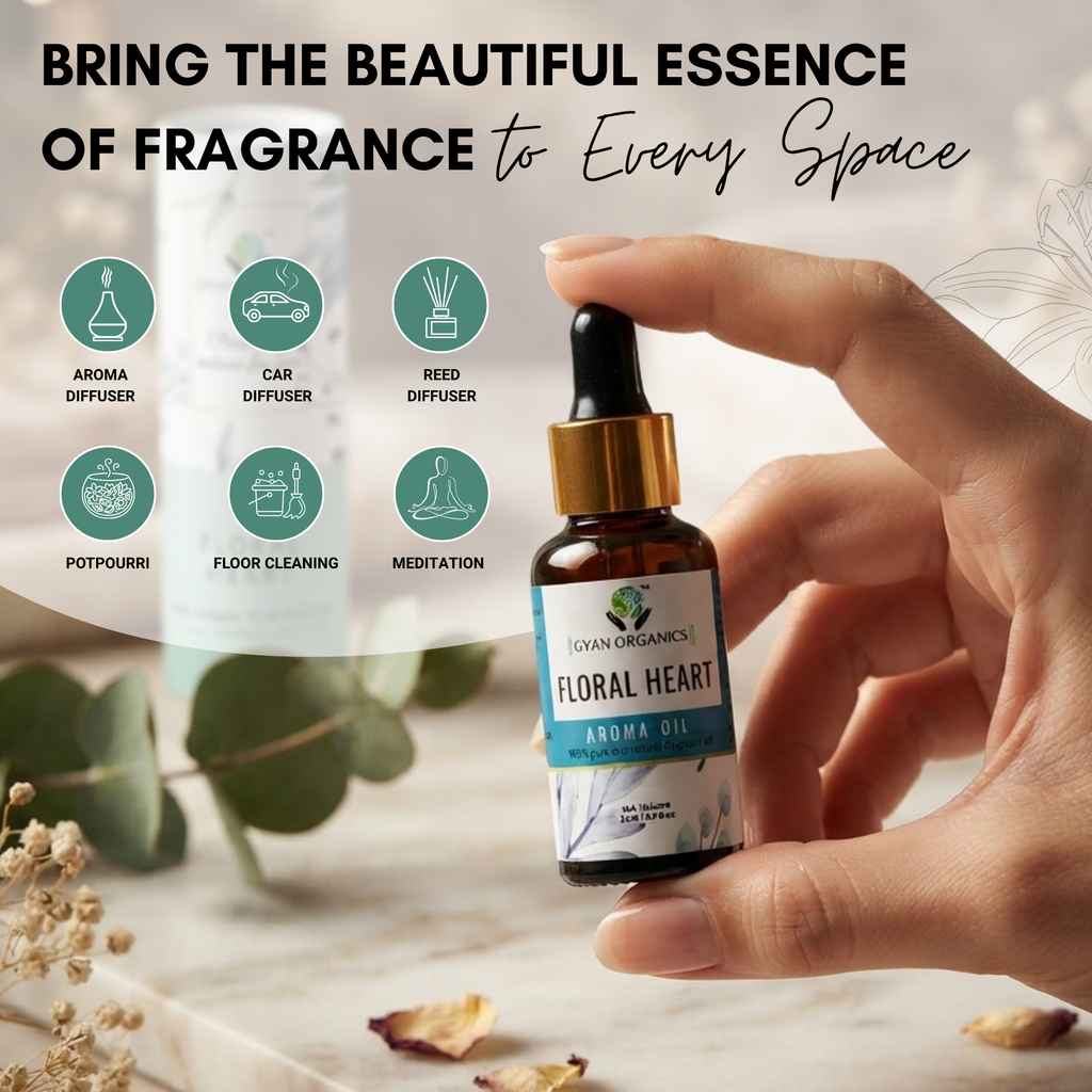 Floral heart diffuser oil